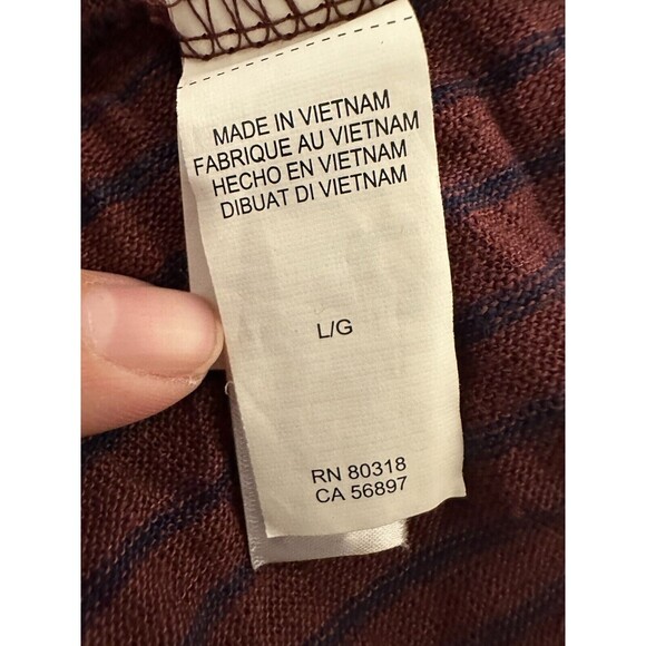 Lucky Brand Woman Babydoll Top Long Sleeve Size L Linen Boho Hippie Peasant - Picture 3 of 12